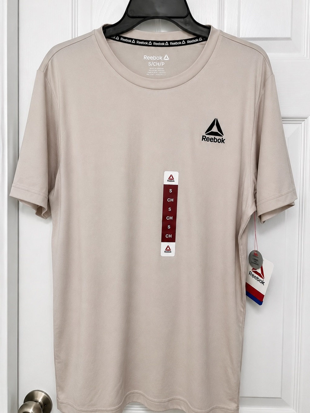 Reebok Men’s RBK-DRY Core Performance T-Shirt Beige Size S NWT